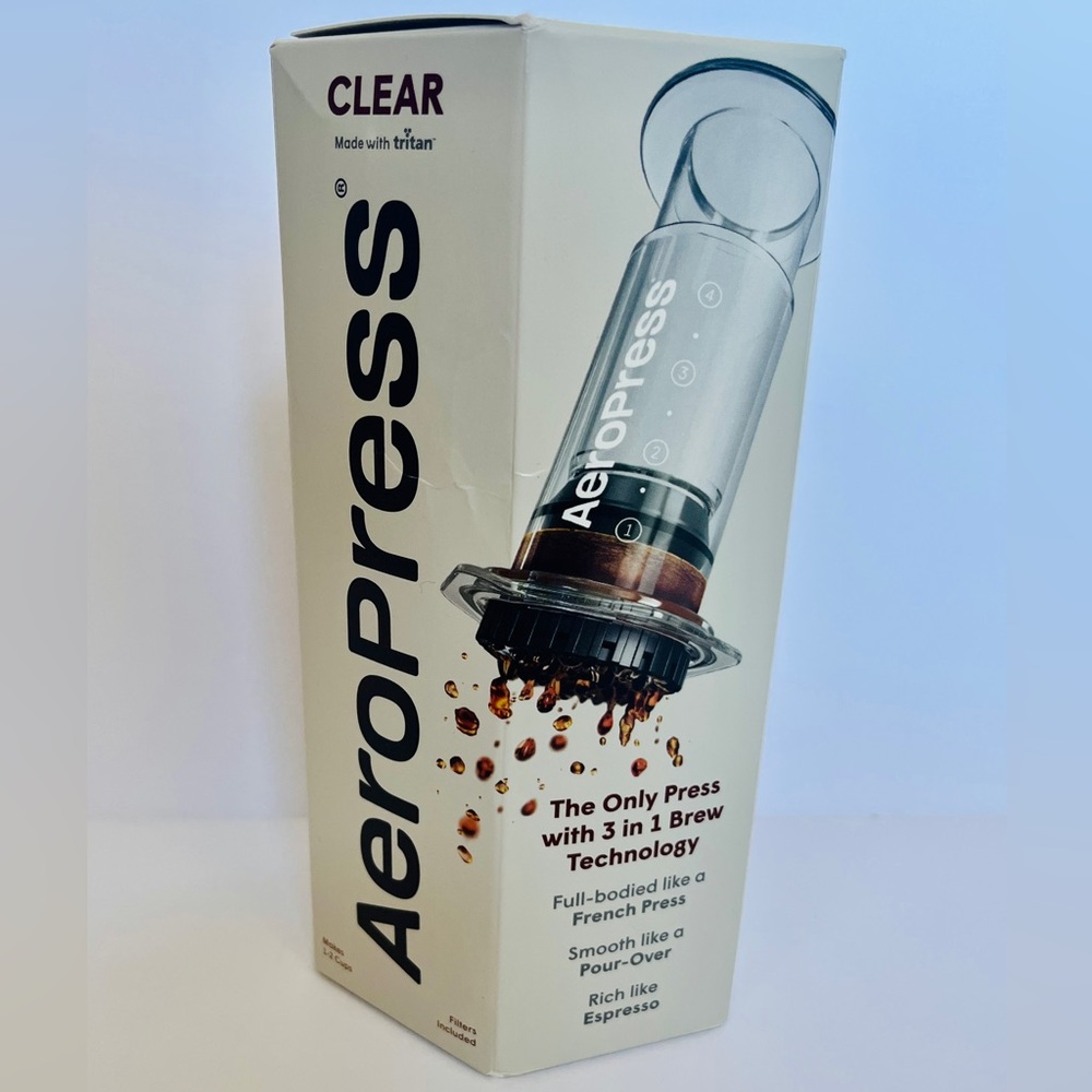 AeroPress 3 in 1 Coffee Press | Clear Color | SEALED BOX